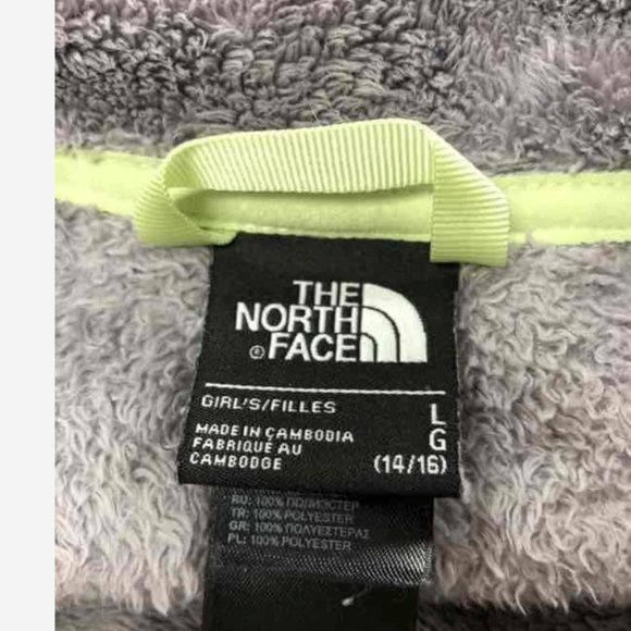 The North Face. Youth Girls Size Large Fleece Full Zip (14/16) - Picture 2 of 3